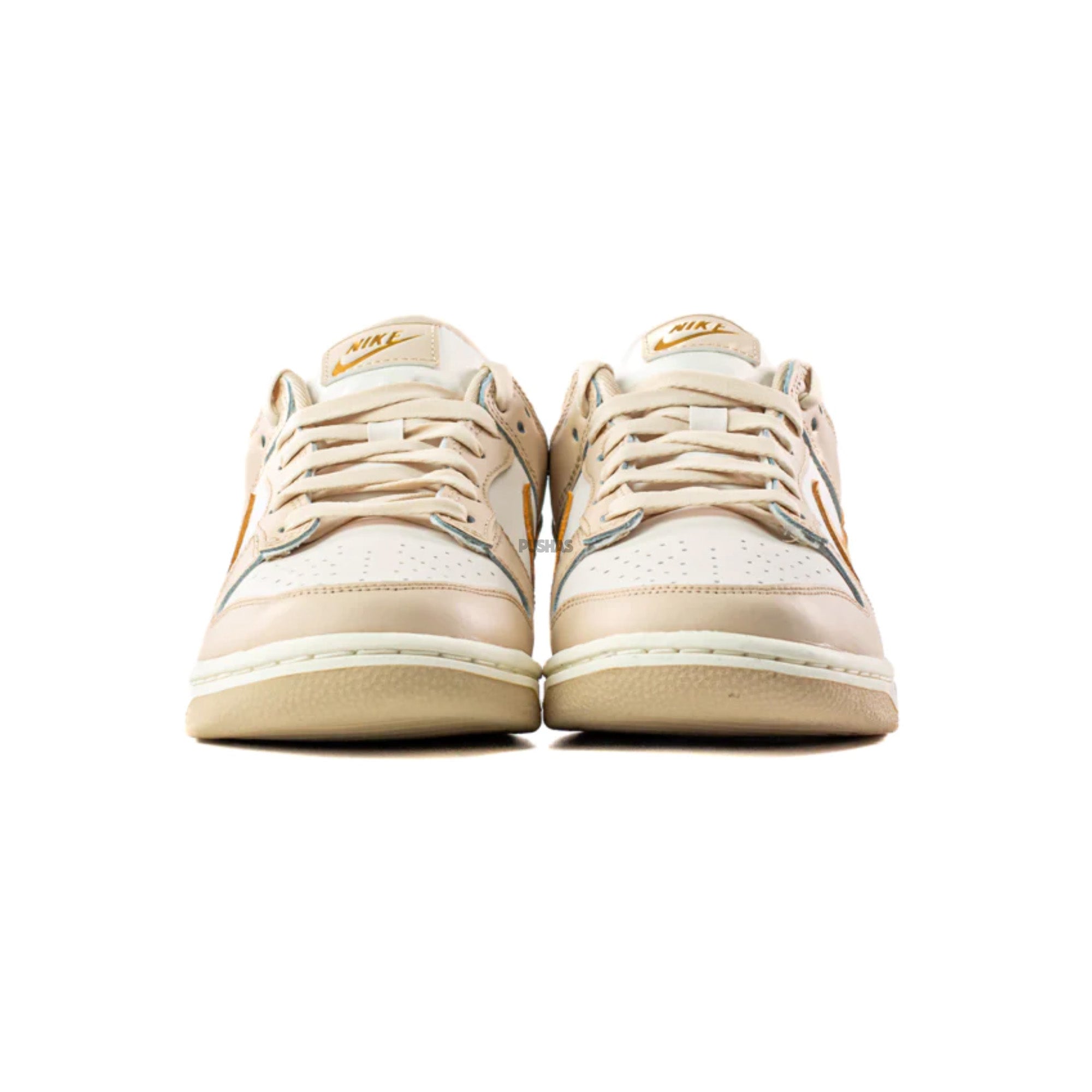 Nike Dunk Low 'Phantom Metallic Gold' Women's Shoes with Gold Swoosh (2022) - Perfect for Casual Wear, Street Style & Sneaker Collection
