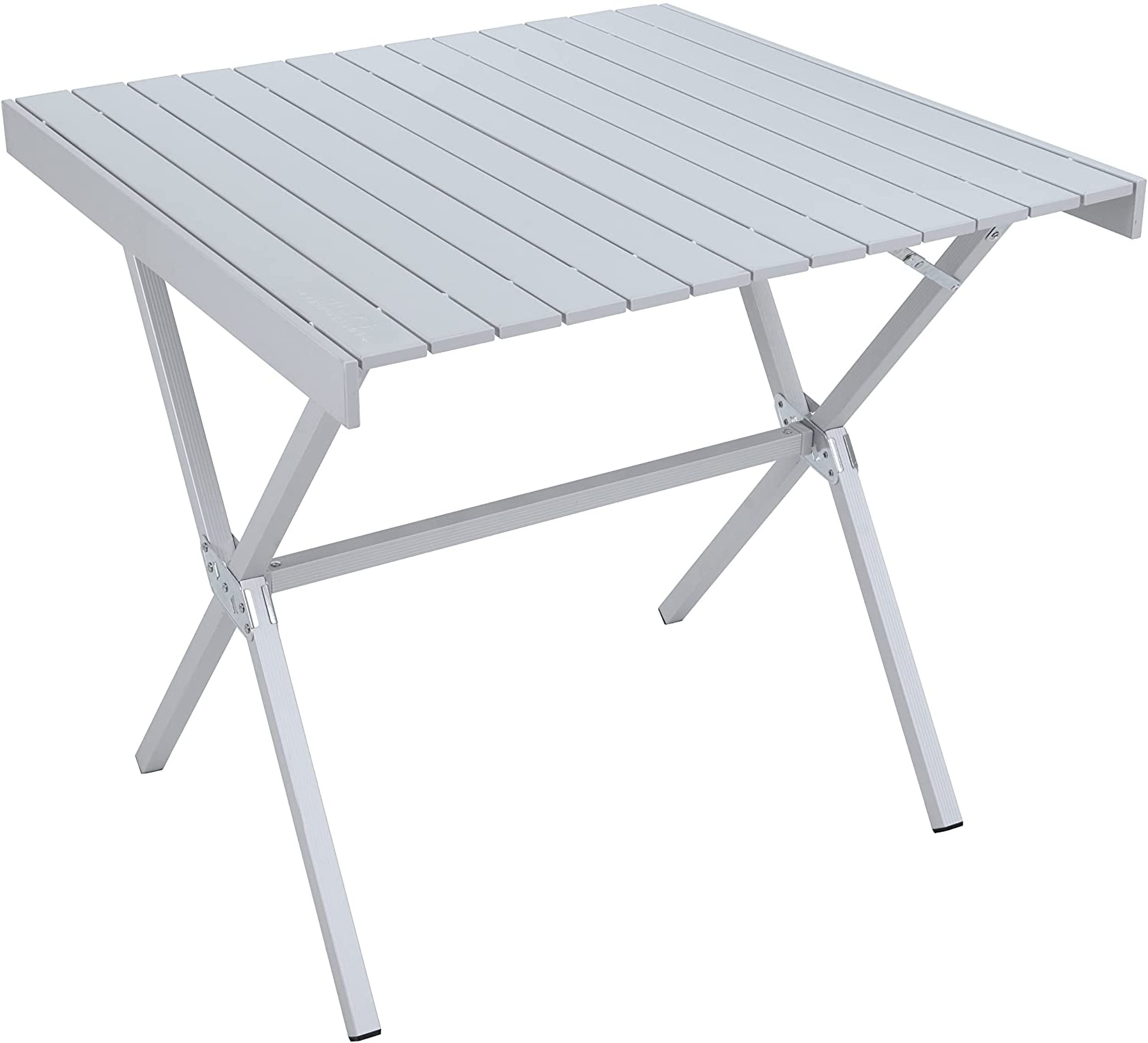ALPS Mountaineering Folding Camping Table - Lightweight Aluminum X Frame, Easy-Clean Roll Top, Shoulder Carry Bag (3 Sizes) - Perfect for Outdoor Picnics, Backpacking & RV Camping Trips