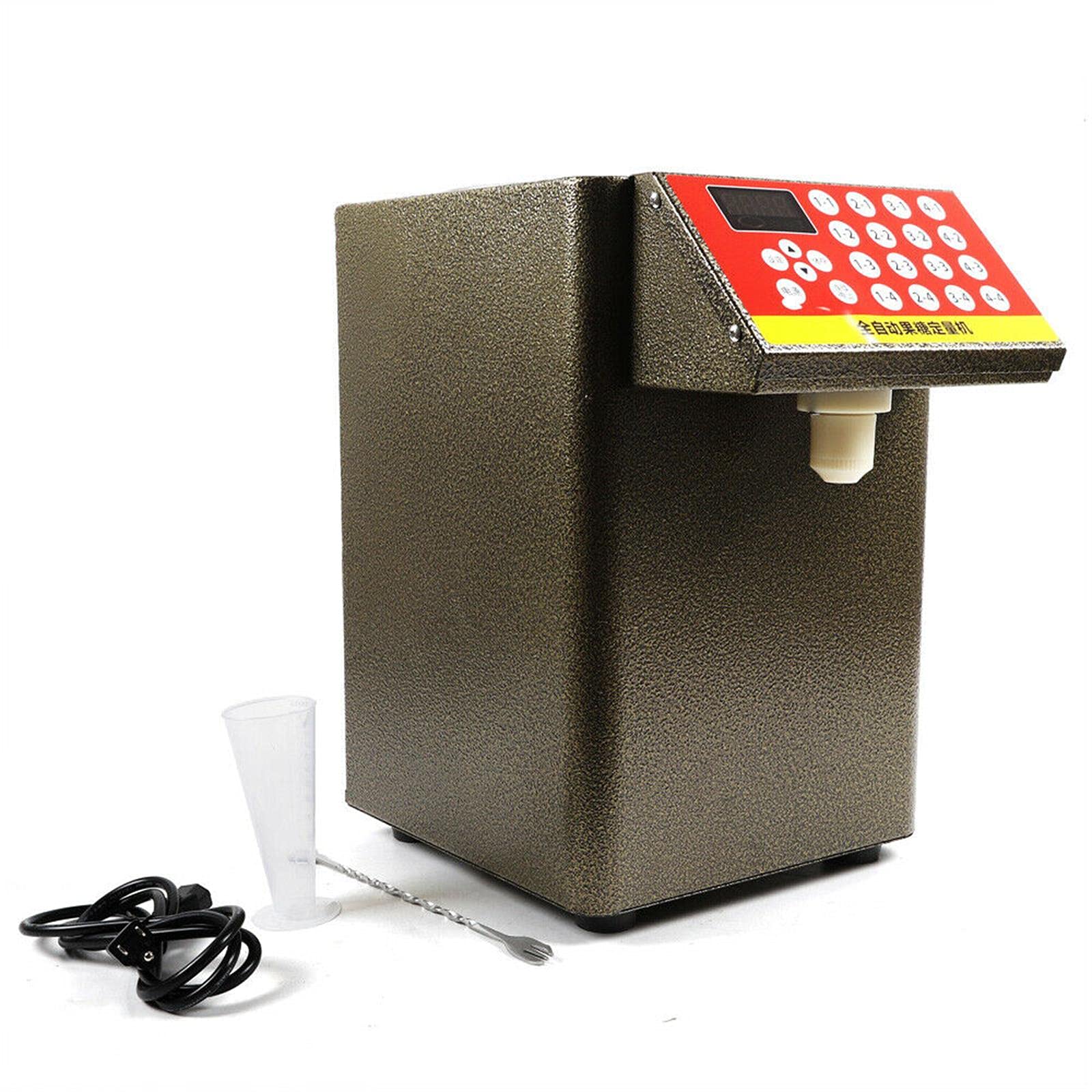 Automatic Fructose Dispenser 2.1 Gallon - Sugar Syrup Dispenser Machine 110V for Bubble Tea, Milk Tea & Soft Drinks | Commercial Drink Equipment for Cafes, Tea Shops & Dessert Stores