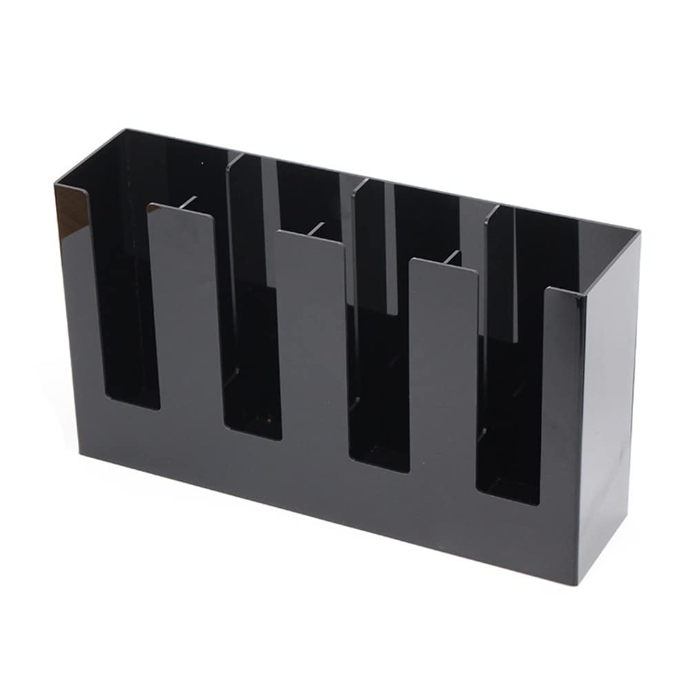 JMBK Commercial Cup and Lid Holder Organizer - Countertop Coffee Cup Dispenser for Stacked Disposable Cups & Lids - Multi-Section Storage Solution for Coffee Shops, Restaurants, and Office Break Rooms