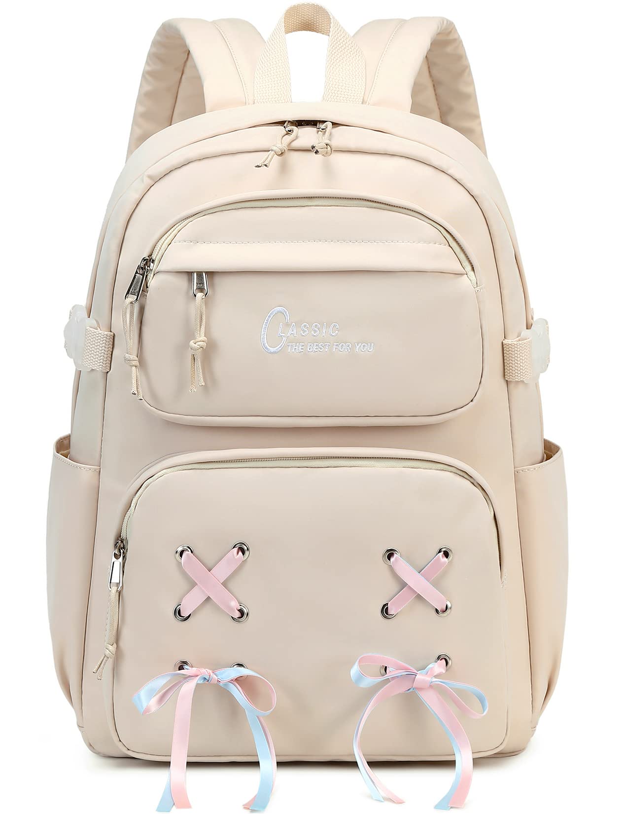 Stylish Casual School Backpack for Teen Girls - Lightweight Bookbag for Travel, College & Everyday Use | Durable & Trendy Backpack for School, Commuting & Outdoor Adventures