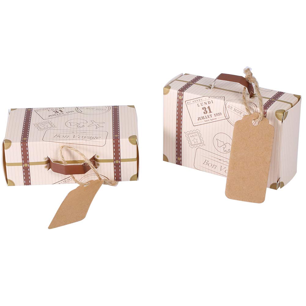 Mini Suitcase Candy Gift Box - Sweet Treats for Weddings, Birthdays & Parties | Novelty Candy Holder for Special Occasions & Gifting
