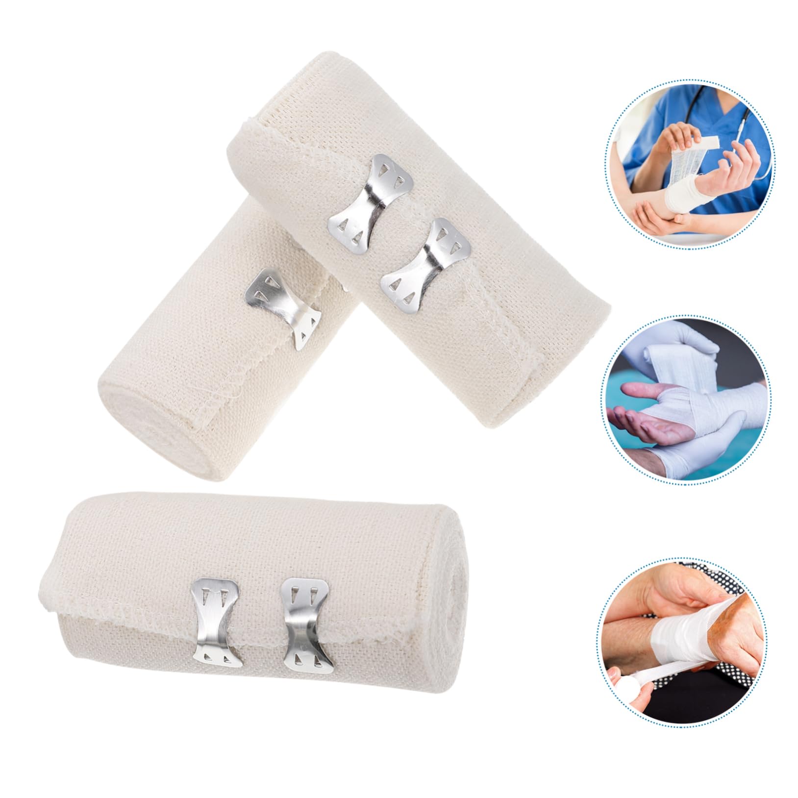 NOLITOY 8-Pack Breathable Athletic Sports Tape - Premium Rolled Gauze for Wrist Wrapping, Ankle Support & Injury Prevention (Khaki)