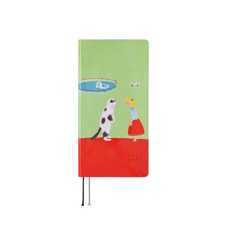 Hobonichi Techo 2025 Planner - Keiko Shibata Design Hardcover Weekly Notebook | English Edition | January Start | Monday Start | Perfect for Work, School & Personal Organization