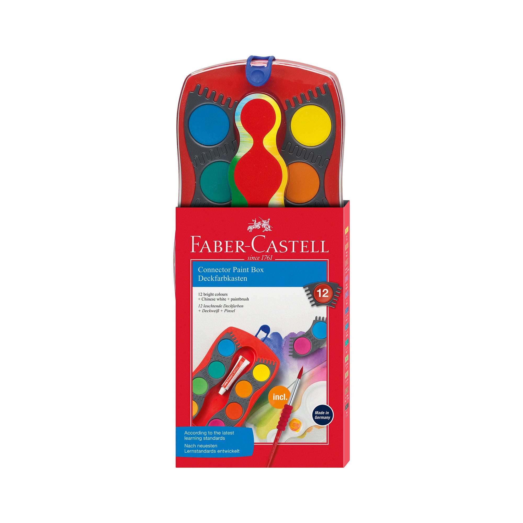 12-Color Watercolor Paint Set with Connector Tubes - Perfect for Artists, Students & DIY Craft Projects