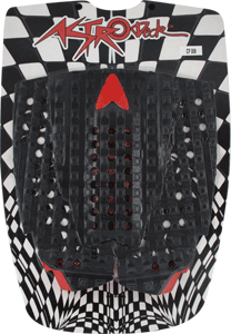 Astrodeck 008 Christian Fletcher Traction Black Surfboard Traction Pad - Non-Slip Grip for Enhanced Surfing Performance | Perfect for Professional and Recreational Surfers