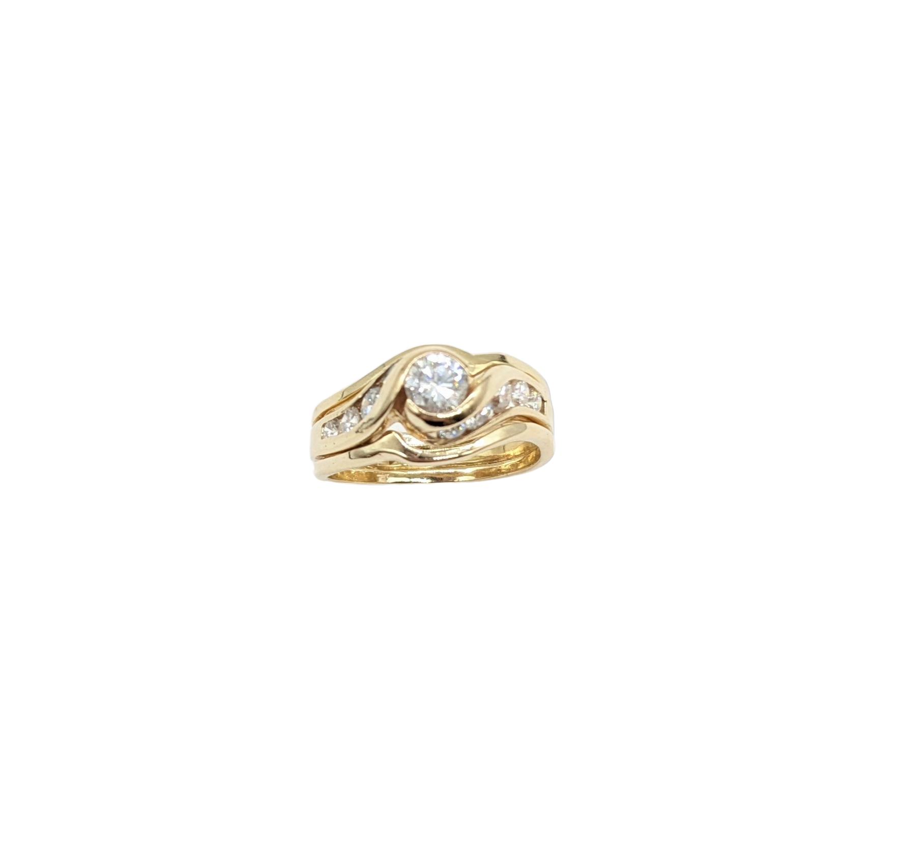 1 Carat Bezel Set Diamond Ring for Women - 14K White Gold Engagement Wedding Band - Perfect for Proposals, Anniversaries & Special Occasions