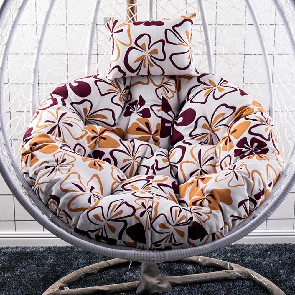 Erddcbb Hanging Chair Cushion - 41 Inch Swing Chair Pad with Non-Slip Backing, Washable Hammock Seat Cushion for Outdoor Porch, Garden, and Patio Relaxation (D105cm)