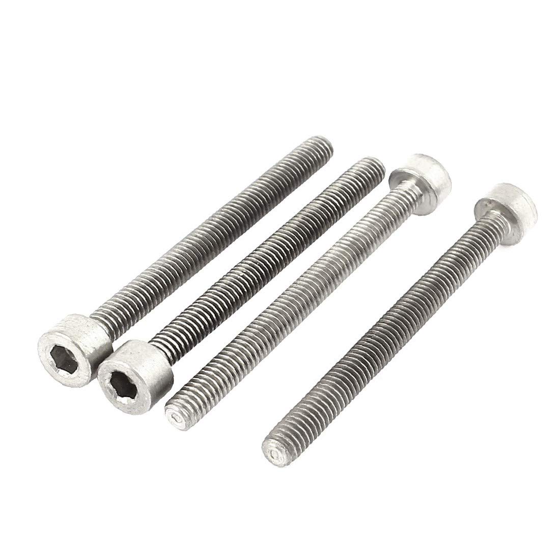 Stainless Steel M4 Hex Screws 4Pcs - DIN 912 for DIY & Furniture Assembly