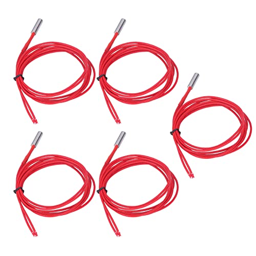 5PCS 3D Printer Heating Tube Cartridge Heater - Standard Size High Reliability Replacement for A8 A6 A2 Models | Perfect for 3D Printing Repairs & Maintenance