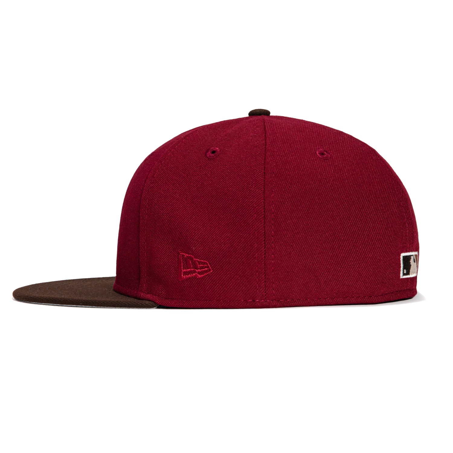 New Era 59Fifty Los Angeles Dodgers 50th Anniversary Patch Snapback Hat - Cardinal Red, Brown & Metallic Gold - MLB Baseball Cap for Men & Women - Perfect for Games, Collecting & Streetwear Fashion