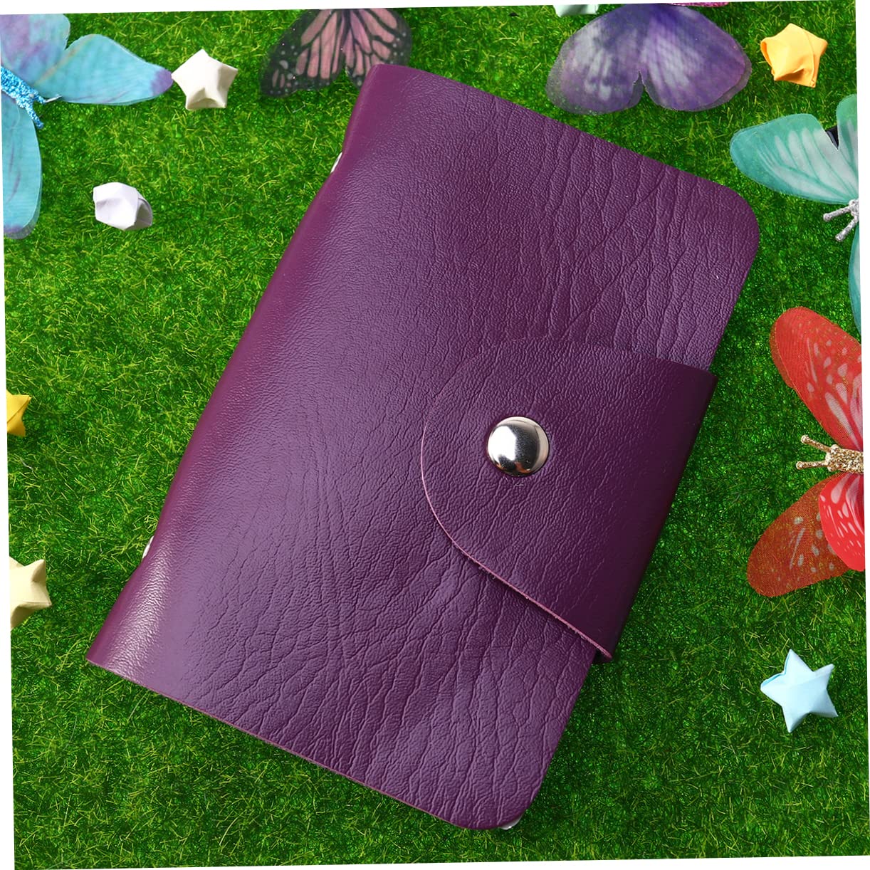Beavorty 1pc Purple Nail Stencils & Stamping Plates Organizer Case - Nail Art Design Templates, Credit Card Protector - Perfect for Manicure Salons, Travel & Professional Nail Technicians
