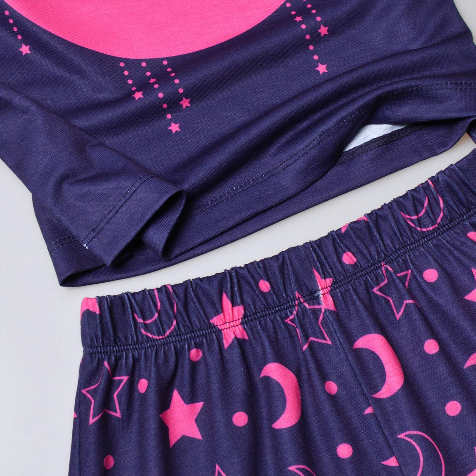 Girls Cotton Pajama Sets - Summer Short Sleeve Sleepwear for Kids & Toddlers - Perfect for Bedtime & Sleepovers