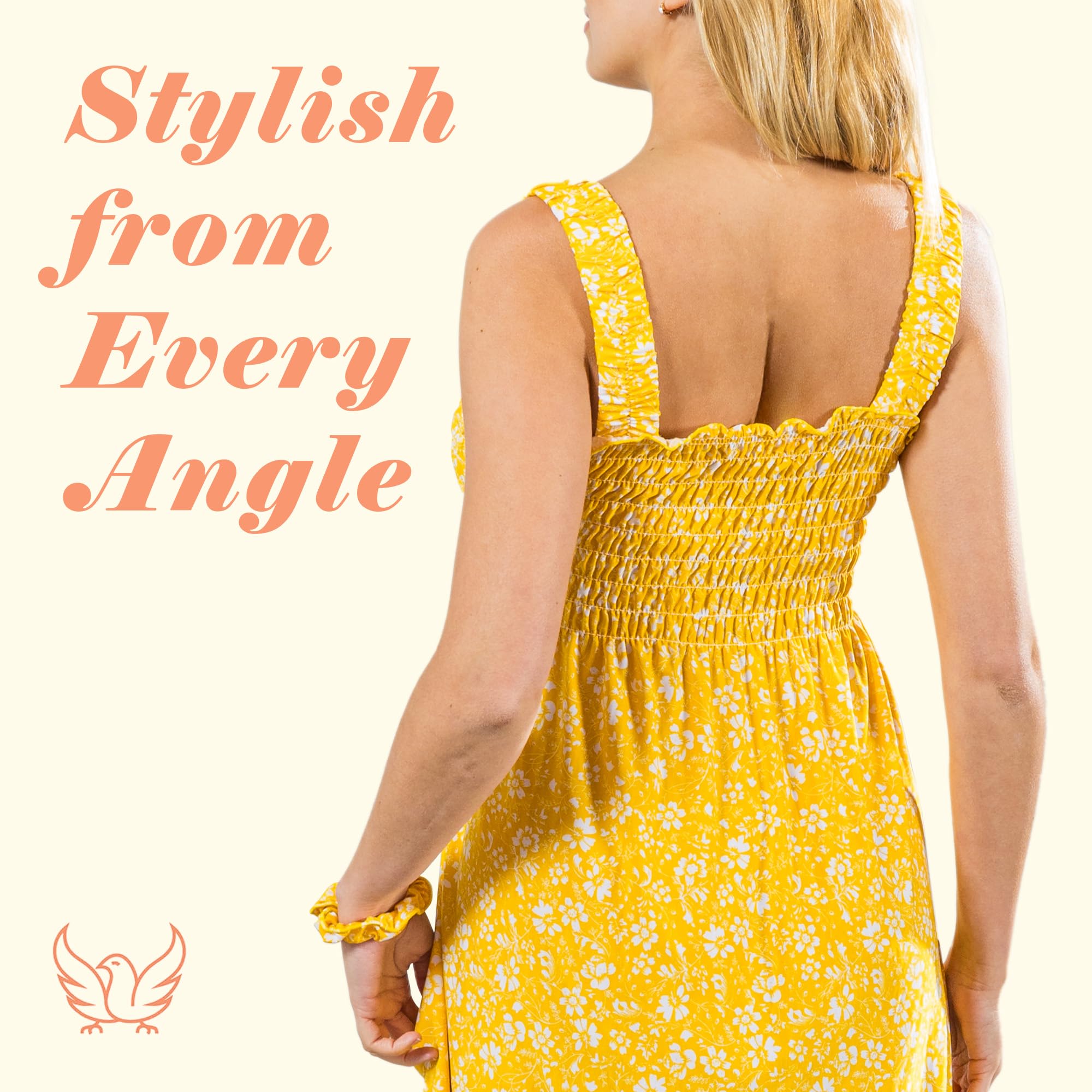 Floral Sundress for Women with Pockets - Sleeveless Long Beach Dress for Summer Vacation, Boho Maxi Dress with Free Scrunchie | Perfect for Beach Outings, Pool Parties, and Tropical Getaways 2024
