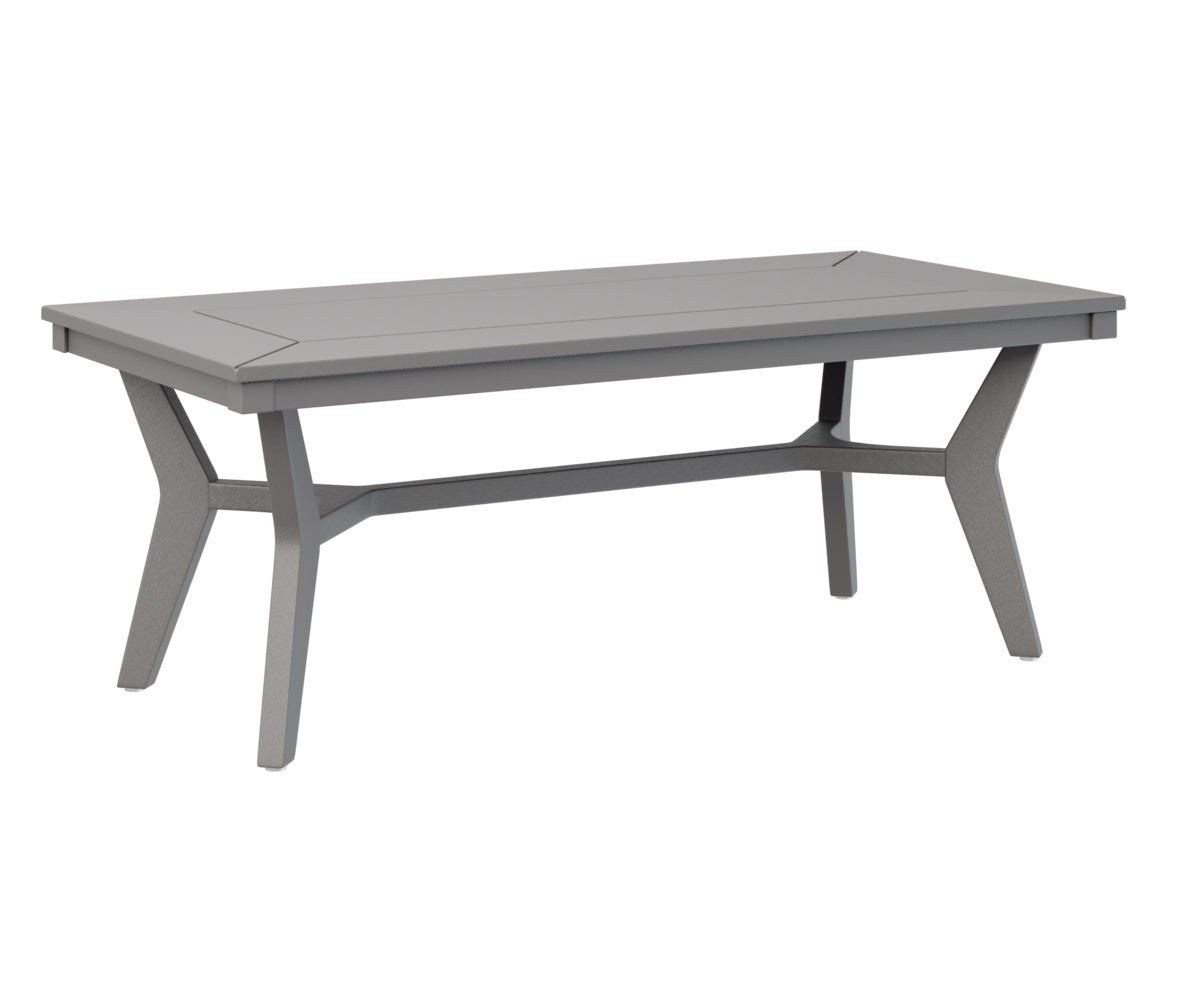 Berlin Gardens Mayhew Rectangular Coffee Table - Modern Outdoor Patio Furniture for Garden, Deck & Poolside Use