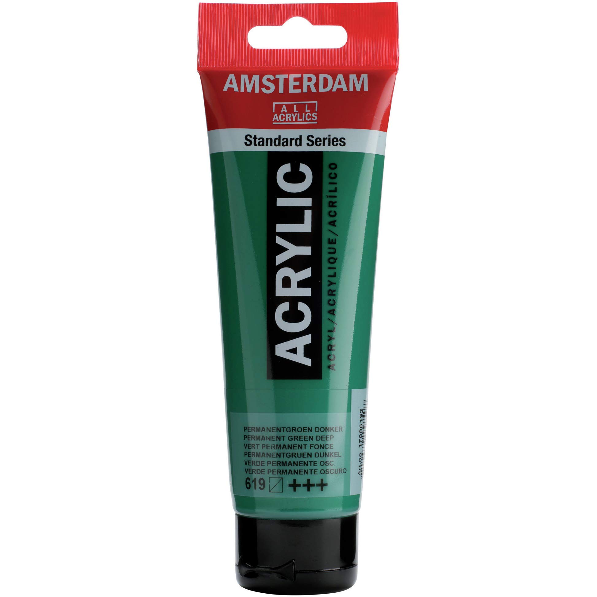 Royal Talens Amsterdam Standard Acrylic Paint 120ml - Permanent Green Deep - Professional Fabric Paint for Artists - Perfect for Canvas, Textile & DIY Crafts