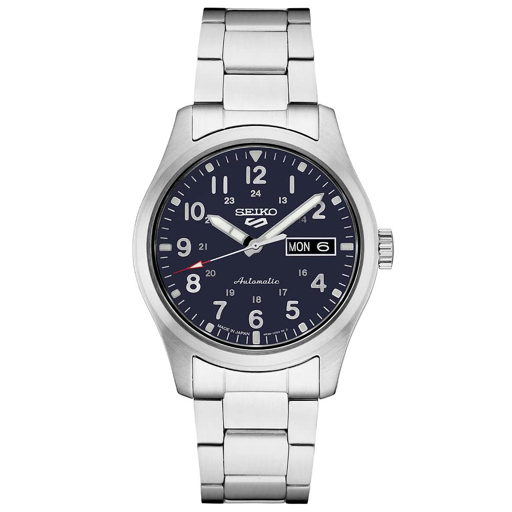 Seiko 5 Sports Automatic Men's Watch - Day/Date Calendar, LumiBrite Hands & Markers, Rotating Bezel, 100m Water Resistant - Perfect for Diving, Swimming & Everyday Wear