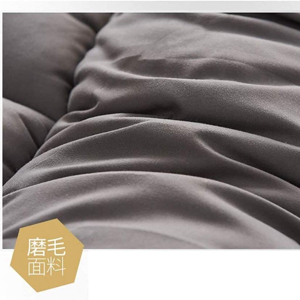 Breathable Soft Thick Mattress - Non-Slip Rollable Tatami Floor Mat, Plush Gray Double Bed Guest Mattress | Warm Winter Bedroom Camel Color Padded Blanket Mat for Cozy Sleeping & Lounging