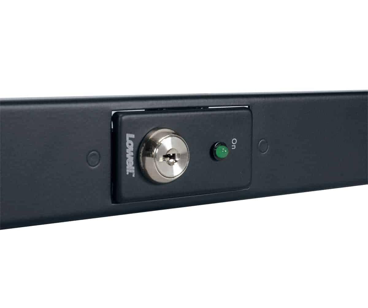 Lowell RPSB-KR Key Switch - Rackmount Panel with Maintained Closure, Rear Connection Termination Strips & LED Status Indicator | Key-Activated Switch for Server Racks, Control Panels & Industrial Equipment