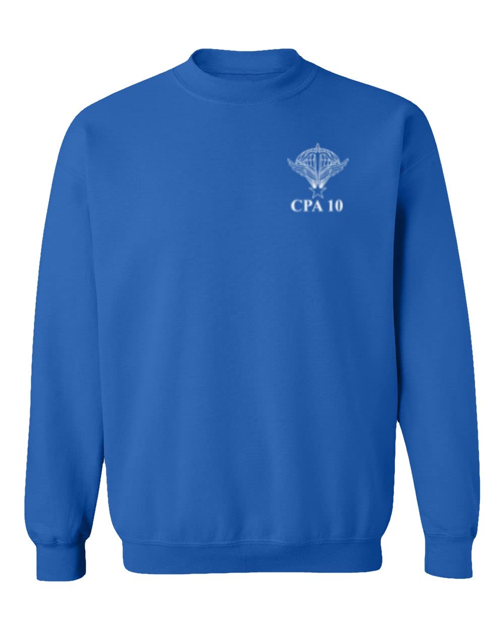 President Macron Air Force Parachutiste Sweatshirt - Unisex Crewneck Sweater (Royal Blue, Medium) | French Military Inspired Apparel for Casual Wear & Patriotic Fashion