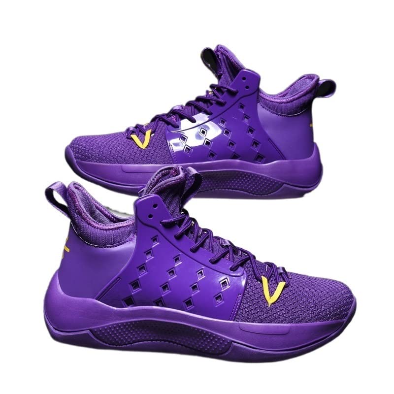 **XADITON Basketball Shoes for Men & Women - Breathable High-Performance Sneakers for Sports & Training (Size 5.0, Purple) - Perfect for Indoor Courts, Outdoor Games & Casual Wear**