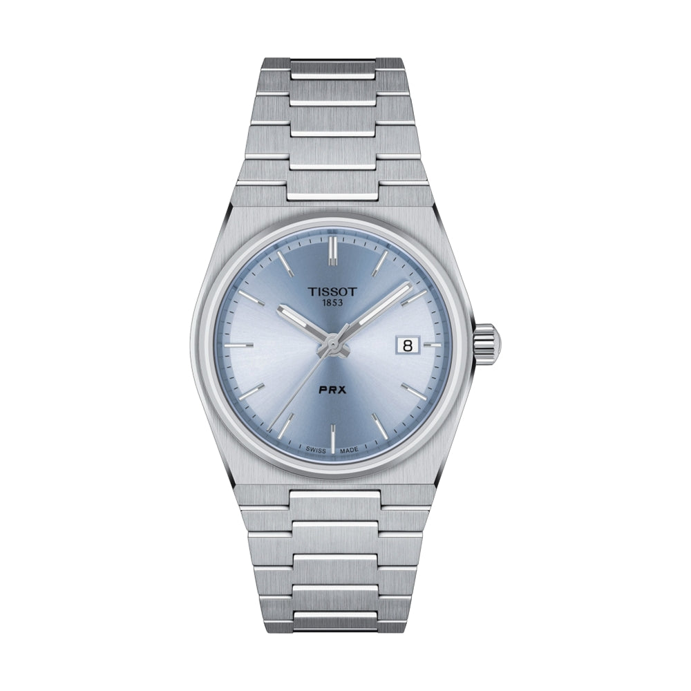 PRX 35mm Quartz Watch with Light Blue Dial - Stylish Unisex Timepiece for Casual, Office & Everyday Wear
