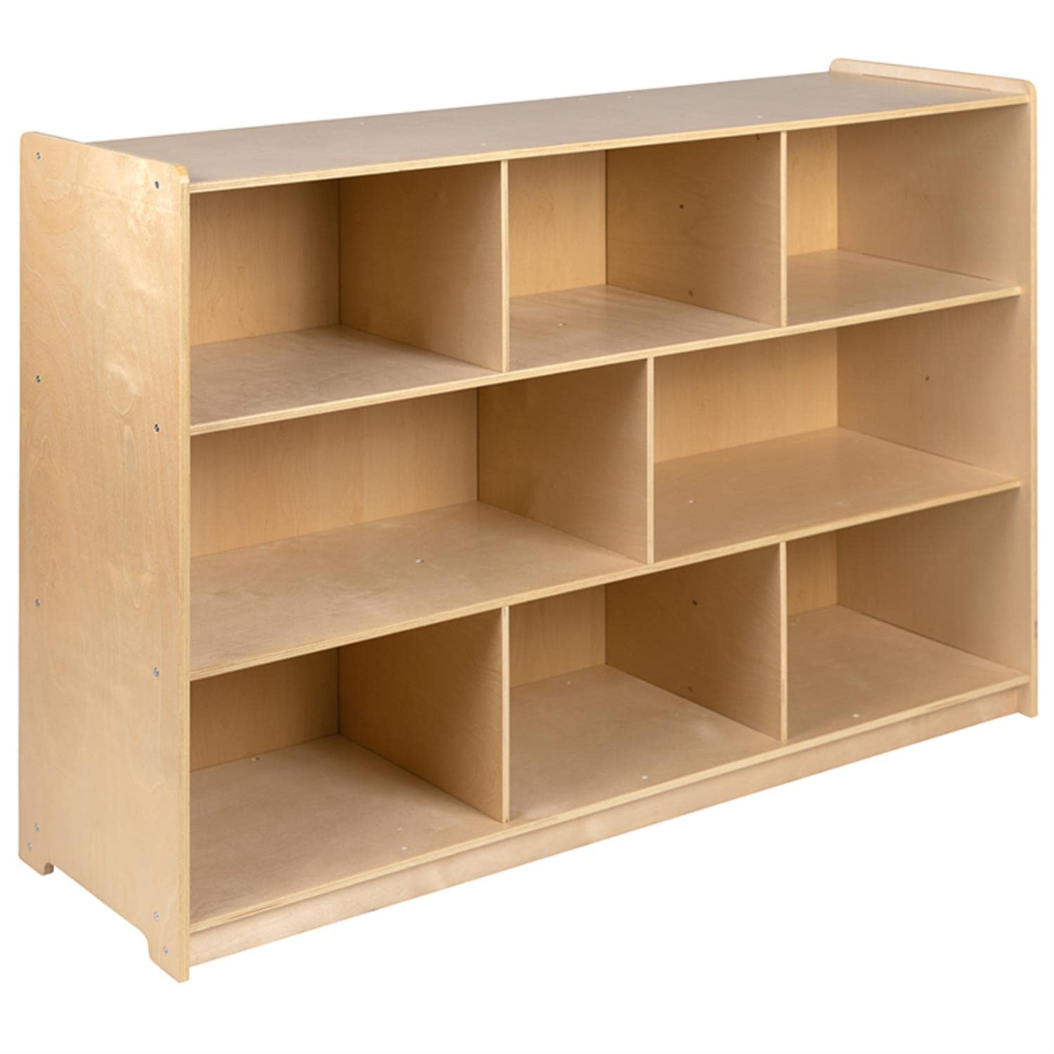 Flash Furniture Hercules Series 8-Section Wooden Classroom Storage Cabinet - 36