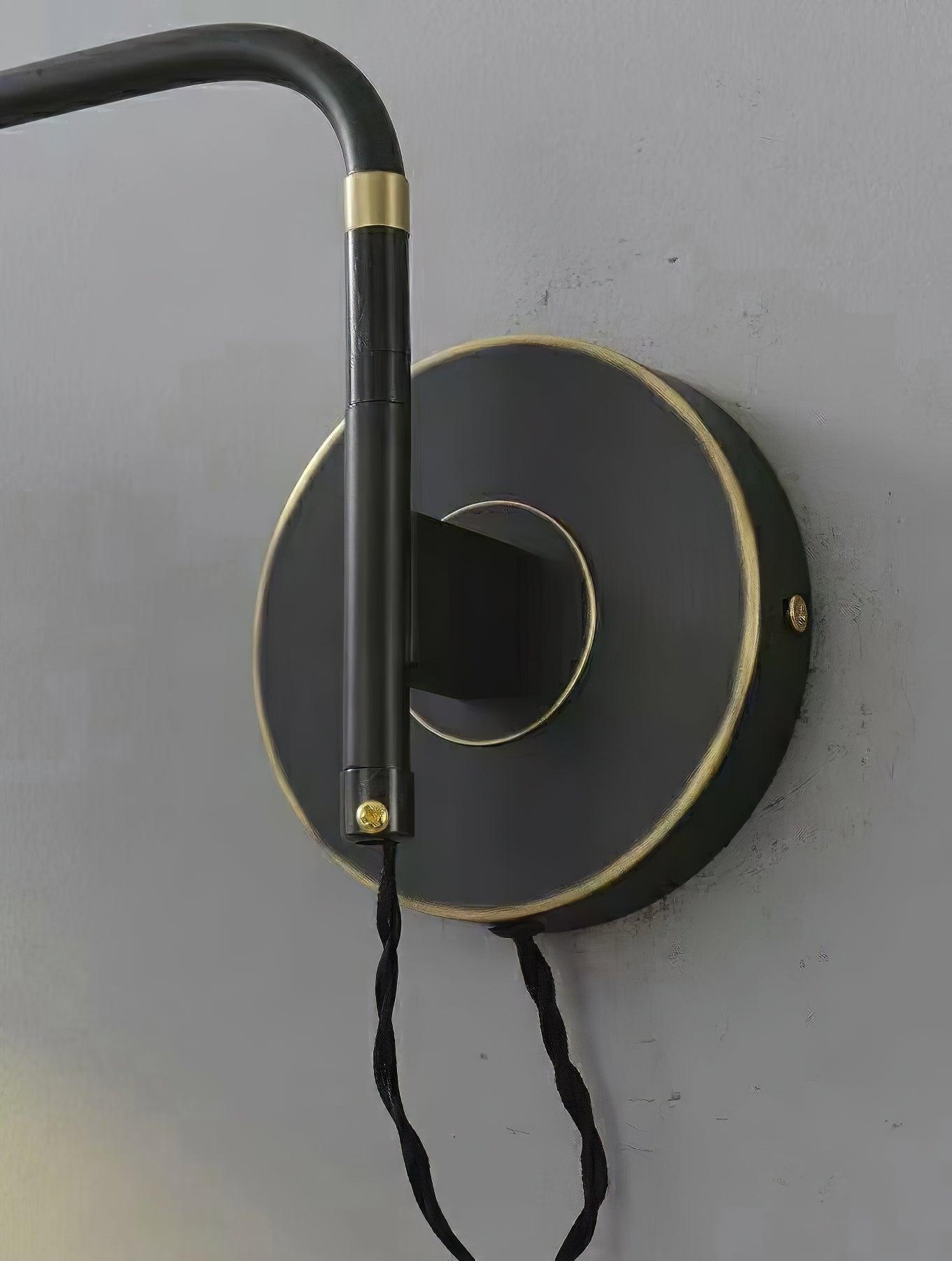 Envoy Swing Sconce Wall Light - Adjustable Arm Modern Wall Lamp for Bedroom, Living Room, Hallway - Indoor Lighting Fixture with Matte Black Finish