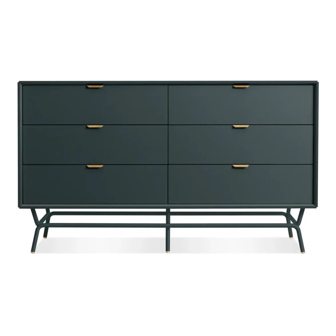 6 Drawer Dresser for Bedroom - Sturdy Wooden Chest of Drawers with Smooth Gliding, Modern Storage Organizer for Clothes, Bedroom Furniture for Home & Office Use