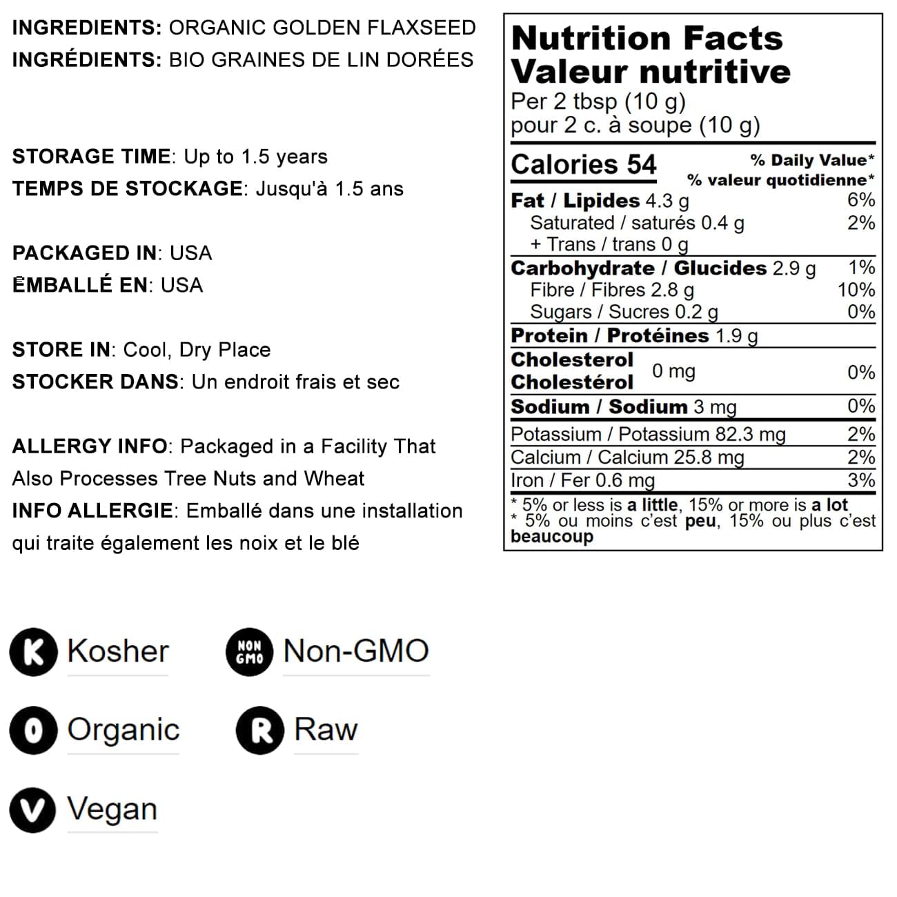 Organic Golden Flaxseed Meal 16 lbs - Cold-Milled Non-GMO Flax Seeds | Raw, Kosher, Vegan Bulk | High in Omega-3 & Fiber | Vegan Egg Substitute | Perfect for Baking Bread, Smoothies & Healthy Recipes