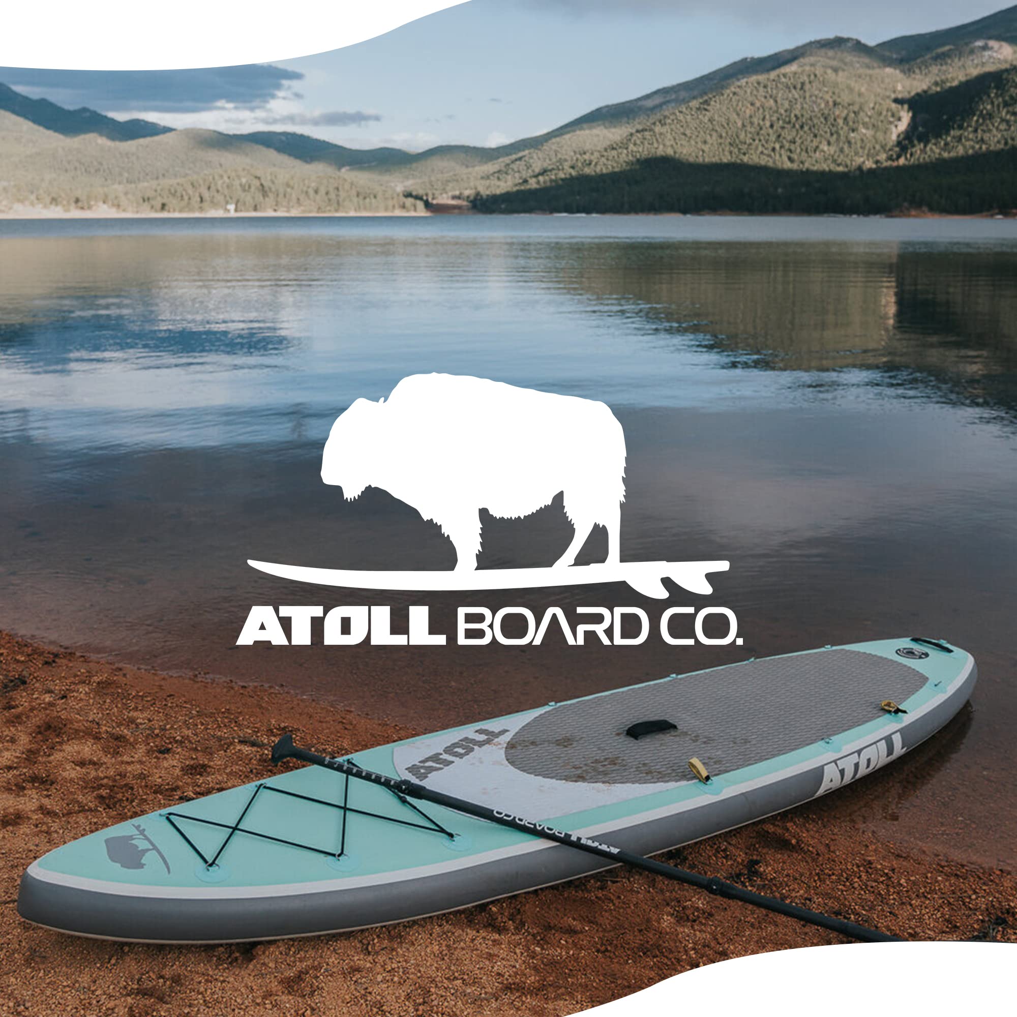 Atoll Inflatable SUP Board 11ft/9ft with Pump & Paddle - Perfect for Travel & Water Sports