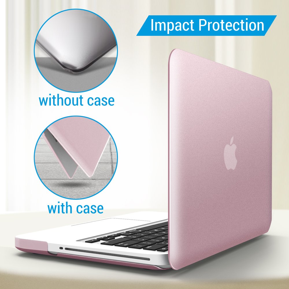 IBENZER Hard Plastic Protective Case for MacBook Pro 13 Inch A1278 (2008-2012 Model) with Keyboard Cover & Screen Protector - Compatible with Older Mac Pro 13