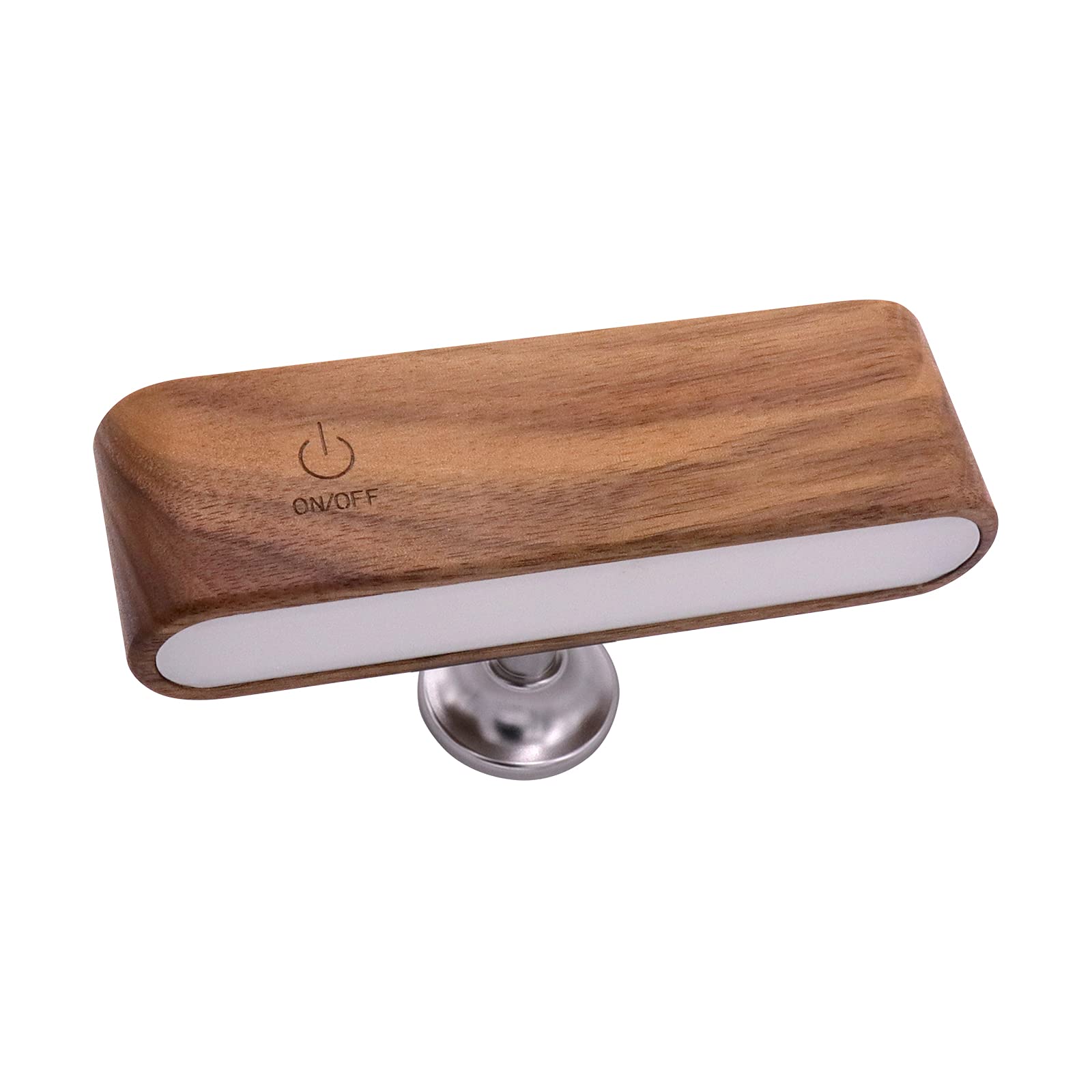 Premium American Black Walnut Magnetic Reading Light - 360° Rotatable, Dimmable & Rechargeable Bedside Lamp for Bunk Beds, Night Reading, Book Lovers, and Picture Lighting | Perfect Bedroom, Nursery & Home Office Lighting Solution