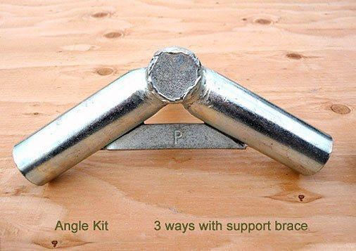 Custom Fixed Steel Angle Joint Kit - Heavy Duty Metal Brackets for Furniture, Shelving & DIY Projects - Perfect for Home, Office & Workshop Use