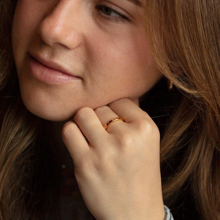 14K Gold Starburst Ring for Women - Elegant Sunburst Design Wedding Band, Anniversary Gift, Party Jewelry - Perfect for Everyday Wear & Special Occasions