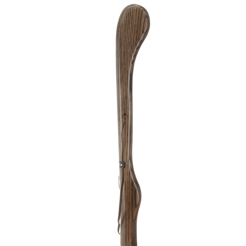 Premium Black Ash Riverbend Hiking Staff - Handcrafted Wooden Walking Stick for Outdoor Adventures, Trekking & Mountain Climbing - Durable & Ergonomic Design for Hikers, Campers & Nature Lovers