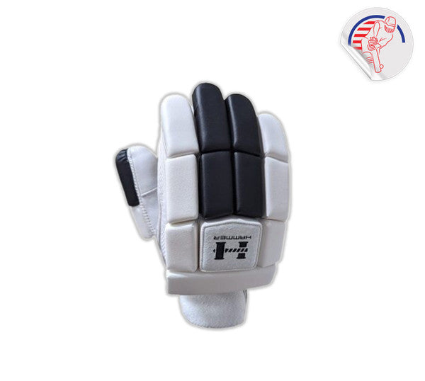 2024 Hammer Junior Batting Gloves - Youth Baseball Training Gloves (Black) - Perfect for Little League Practice & Games