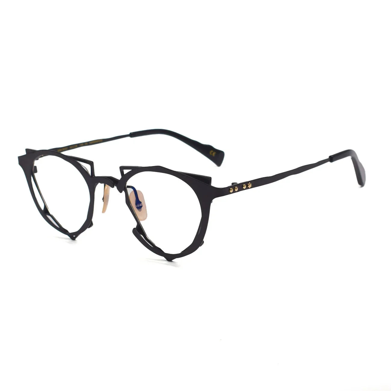 Aror Unisex Full Rim Irregular Oval Triangle Titanium Eyeglasses Frame 49445 - Lightweight & Durable Eyewear for Work, Reading, and Fashion