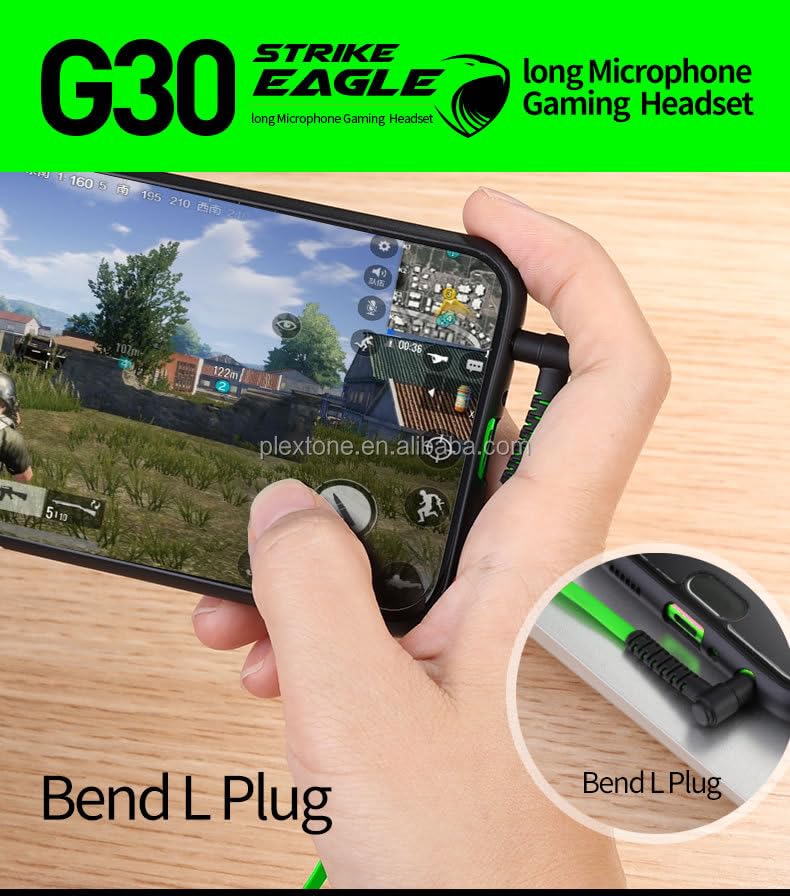 G30 Wired Gaming Headset for PC - Noise Isolating In-Ear Earbuds with Adjustable Microphone & Deep Bass - Perfect for Esports, Streaming & Online Gaming