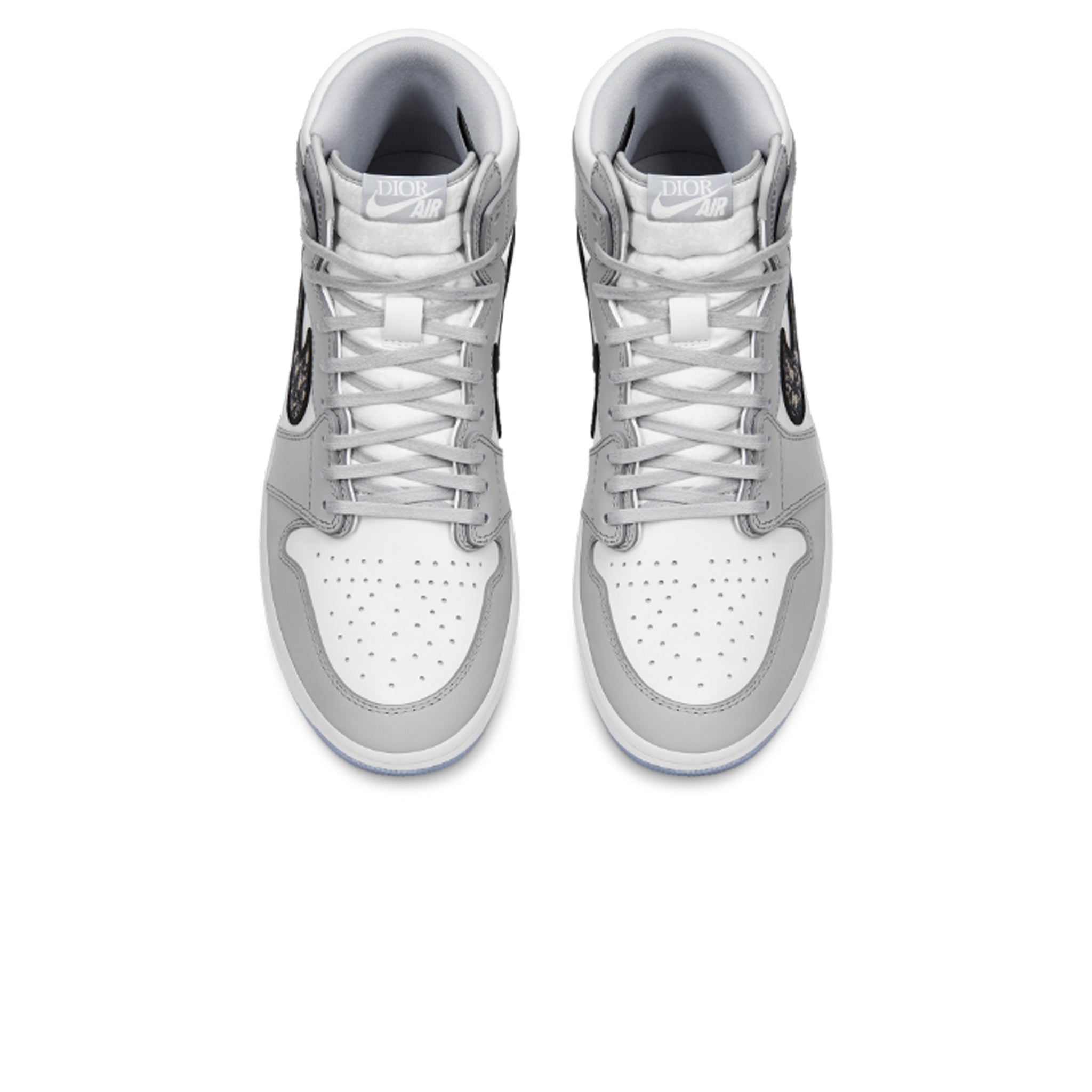 Dior x Air Jordan 1 High OG Grey Sneakers - Limited Edition Luxury Basketball Shoes for Men & Women | Perfect for Streetwear Fashion, Sneaker Collecting, and Special Occasions