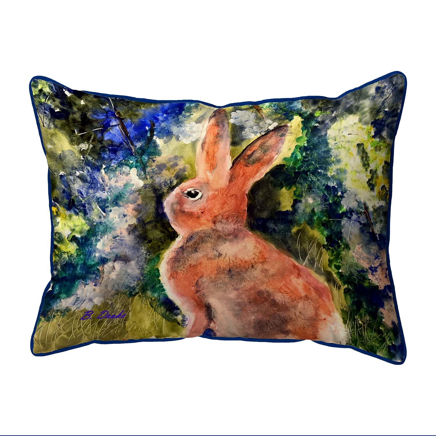 Betsy Drake HJ1174 Decorative Throw Pillow 16x20 Inches - Multi-Color for Sofa, Bed & Living Room Home Decor