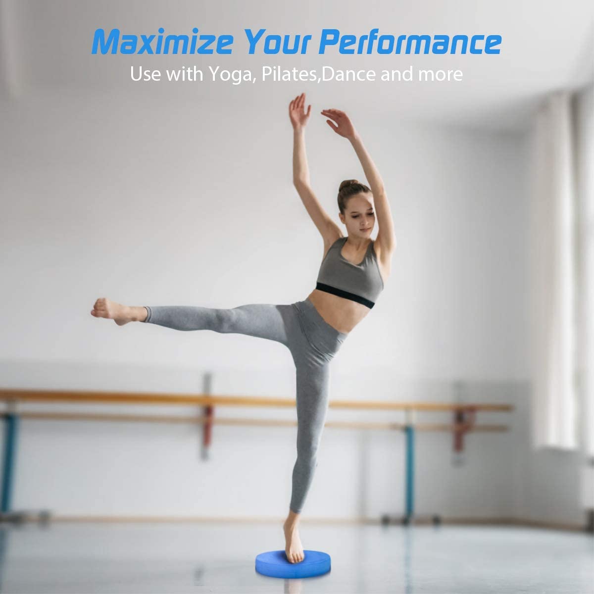 5BILLION Foam Balance Pad - Large/XL Non-Slip Stability Cushion for Physical Therapy, Yoga, Pilates & Gym Workouts | Improve Balance & Strength for Home Fitness, Rehabilitation & Exercise Training