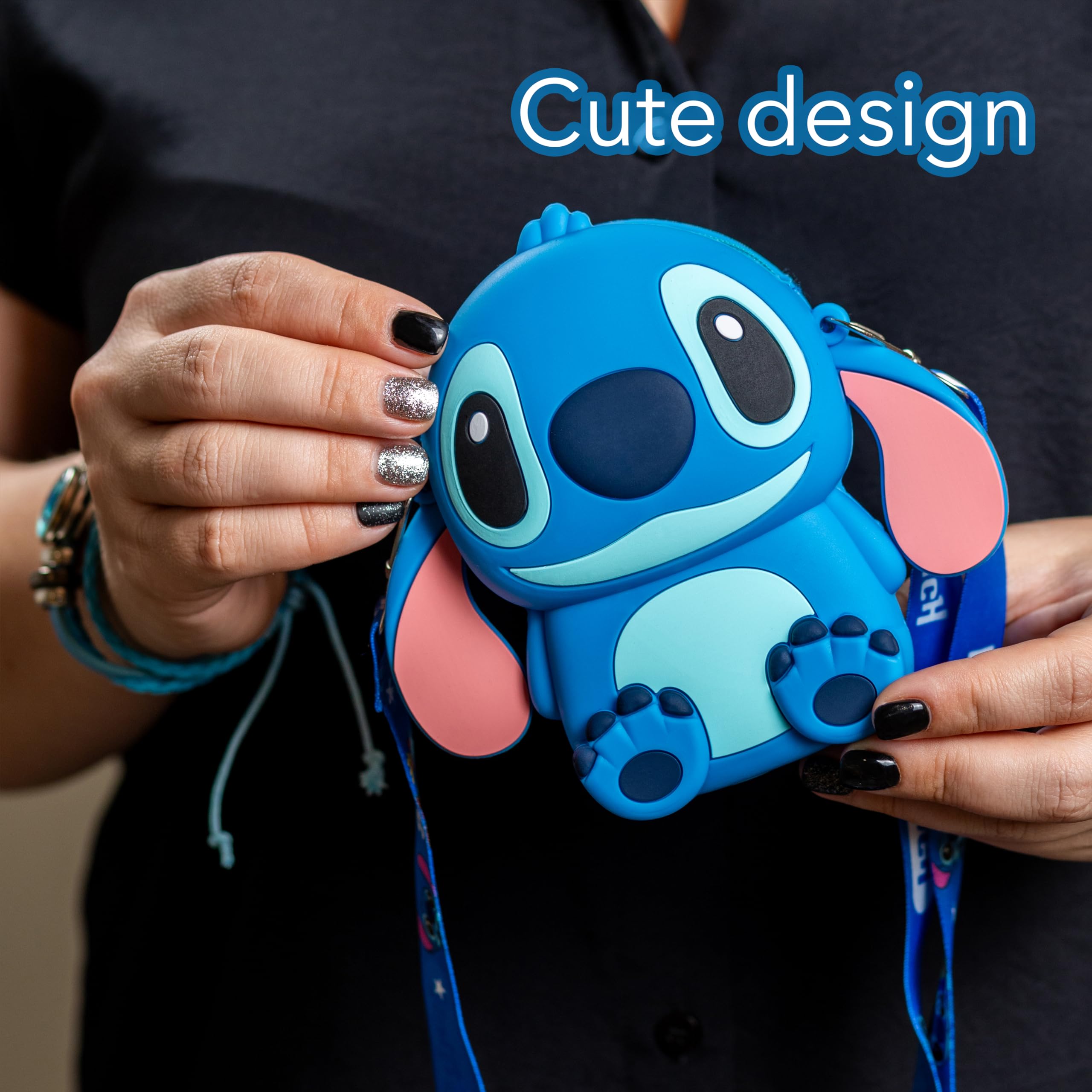 MOONBROOK Kawaii Crossbody Purse with Matching Bracelet - Cute Blue Handbag for Women & Girls - Perfect Gift for Birthday, Valentine's Day & Travel Accessories