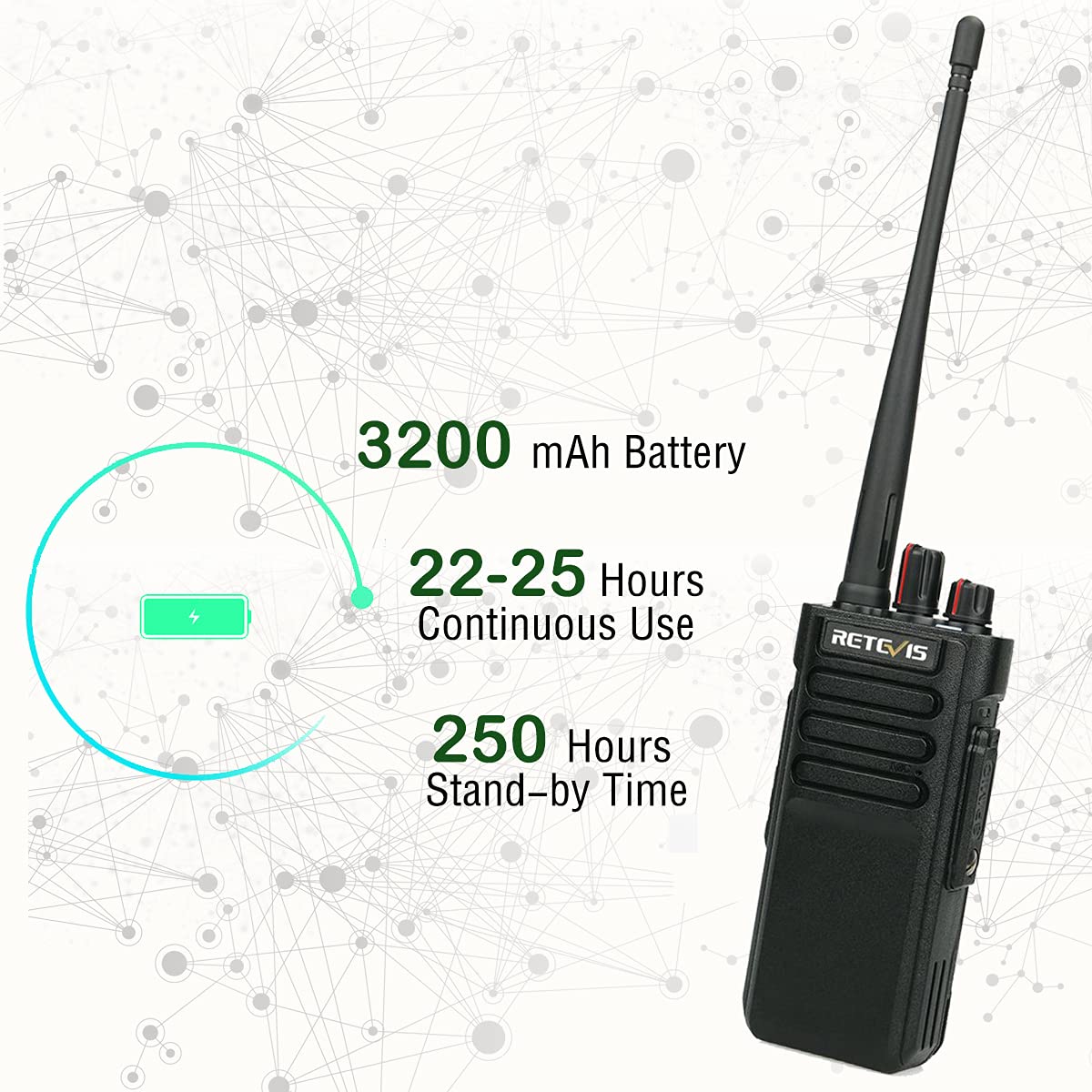 Retevis RT29 Long Range 2-Way Radios (4 Pack + 6 Pack Bundle) - Waterproof Walkie Talkies with Speaker Mic & Multi-Unit Charging Station for Outdoor Adventures, Construction Sites, and Emergency Communication