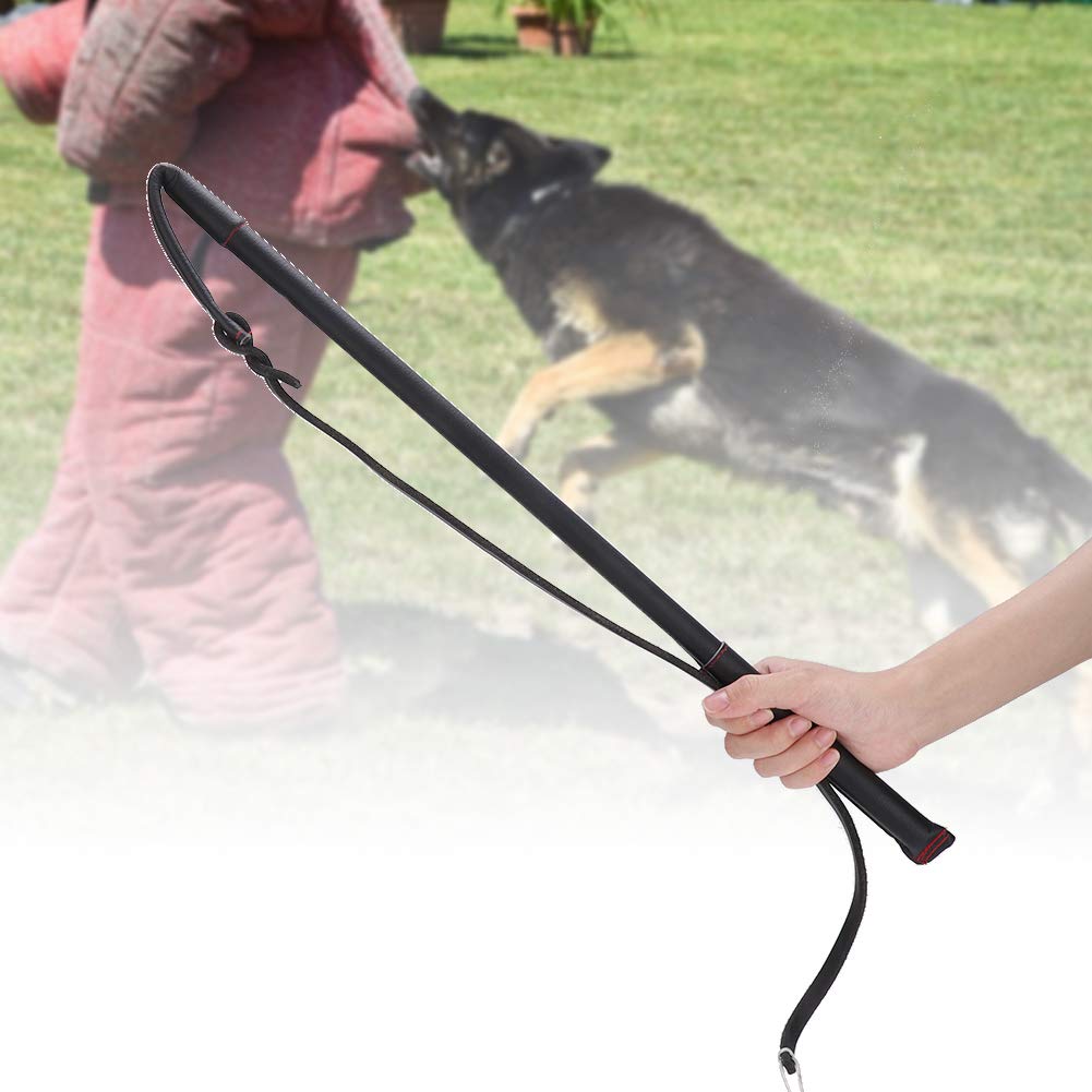 Premium Dog Training Whip - Artificial Cowhide Agitation Stick with Comfort Grip Handle for Medium & Large Dogs | Professional Obedience Tool for Behavior Correction, Agility Training & Outdoor Exercises