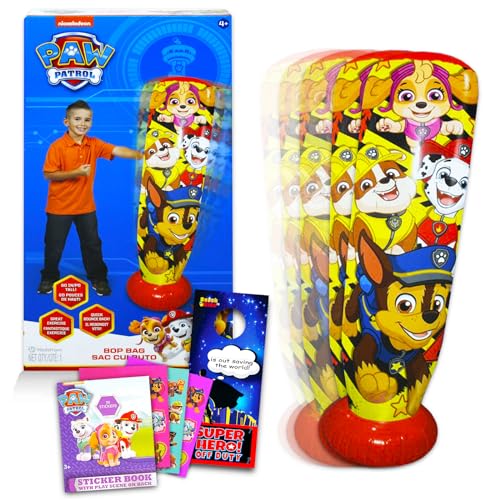 Paw Patrol Punching Bag for Kids with Stickers - Fun Indoor Play Toy