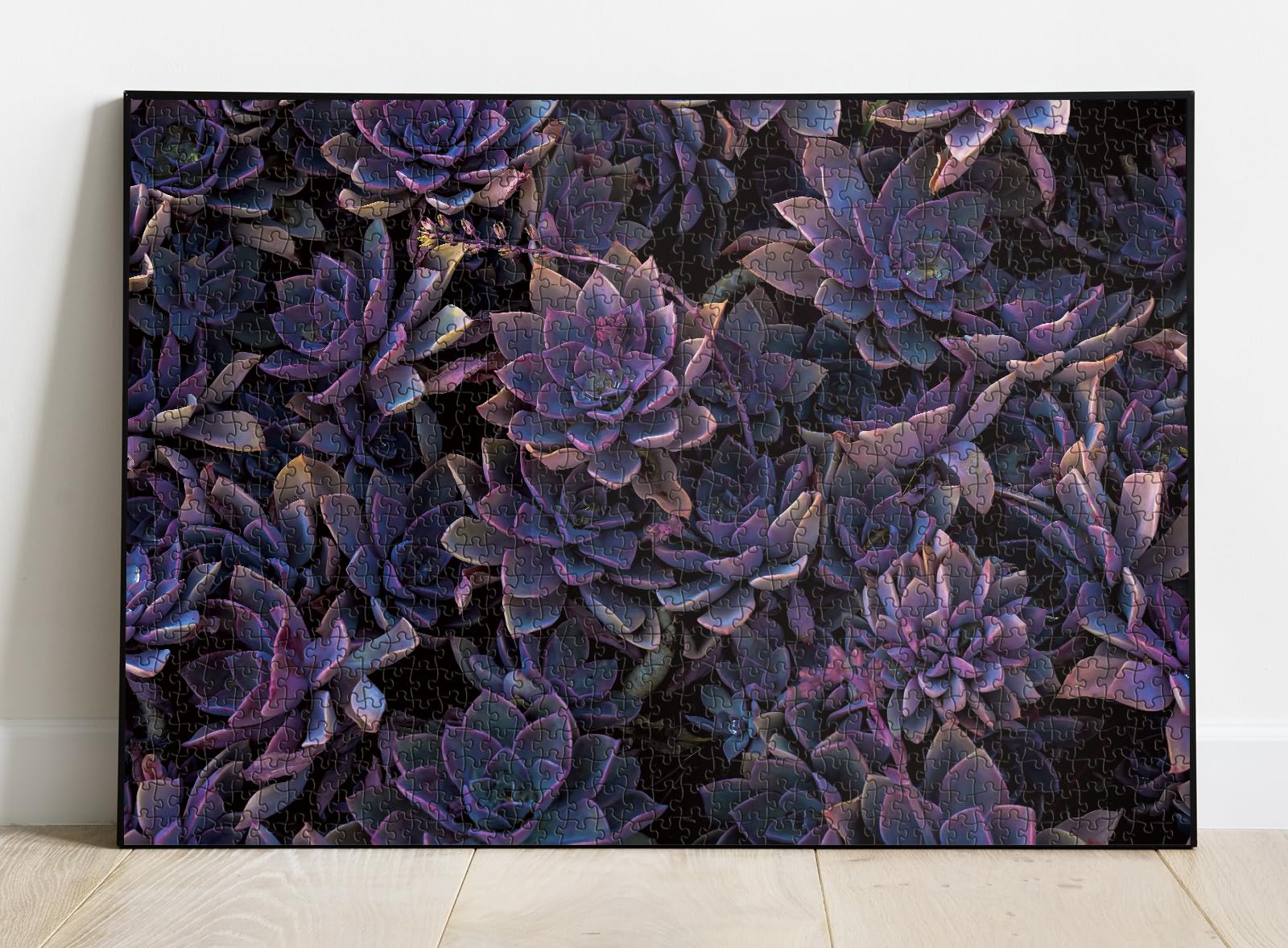 1000-Piece Impossible Purple Succulent Jigsaw Puzzle - Challenging Adult Puzzle with Vibrant Plant Design - Perfect for Stress Relief, Family Game Night & Home Decor