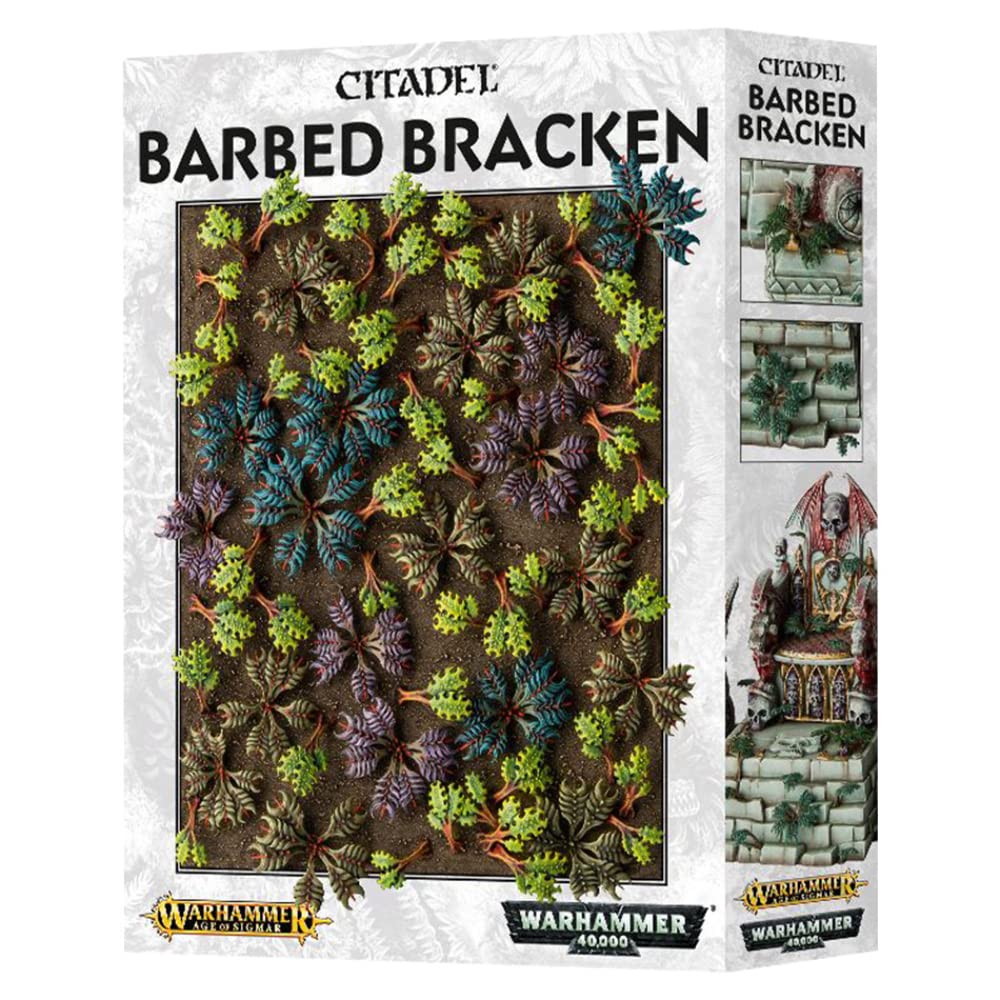 Games Workshop Citadel Terrain - Barbed Bracken Scenery Set for Warhammer 40K & AOS Tabletop Battles - Perfect for Wargaming, Dioramas & Miniature Displays