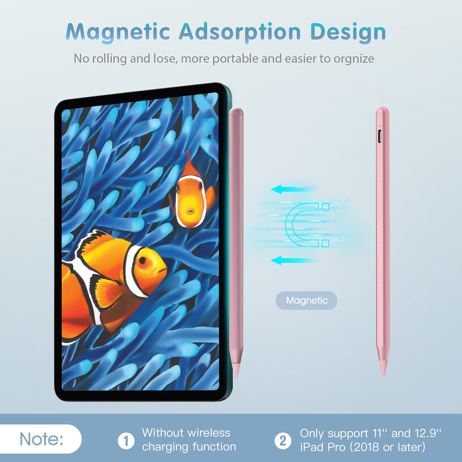 Premium Stylus Pen for iPad 10th/9th/8th/7th/6th Generation & iPad Pro 12.9/11 inch (2018-2023) - Active Pencil with Palm Rejection Technology for iPad Air 5/4/3 & iPad Pro 6/5/4 - Perfect for Drawing, Note-Taking & Digital Art