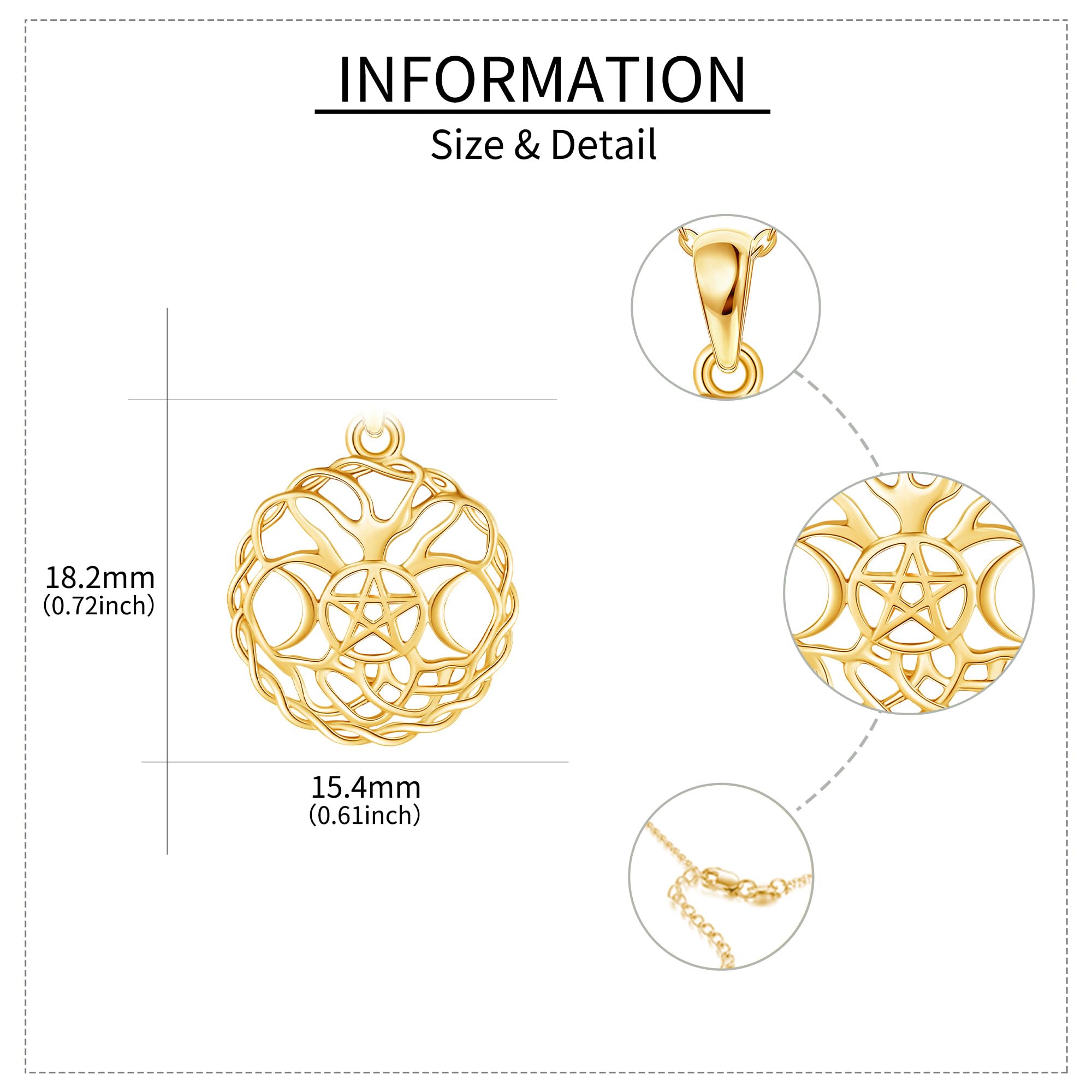 14K Real Gold Necklace for Women - Elegant Christmas Jewelry Gift for Her, Girls & Teens | Perfect for Holidays, Birthdays & Special Occasions